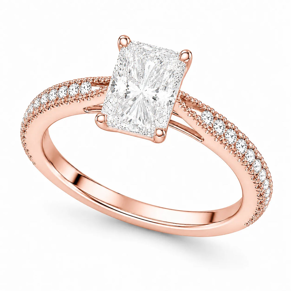 Luminous Promise Ring with Round Elegance