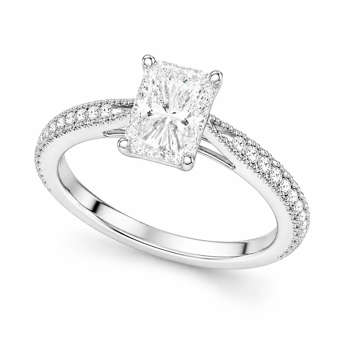 Luminous Promise Ring with Round Elegance