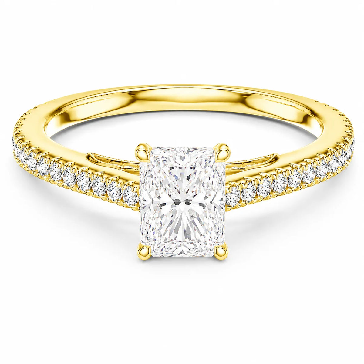Luminous Promise Ring with Round Elegance