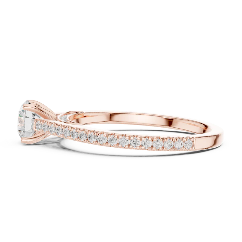Luminous Promise Ring with Round Elegance