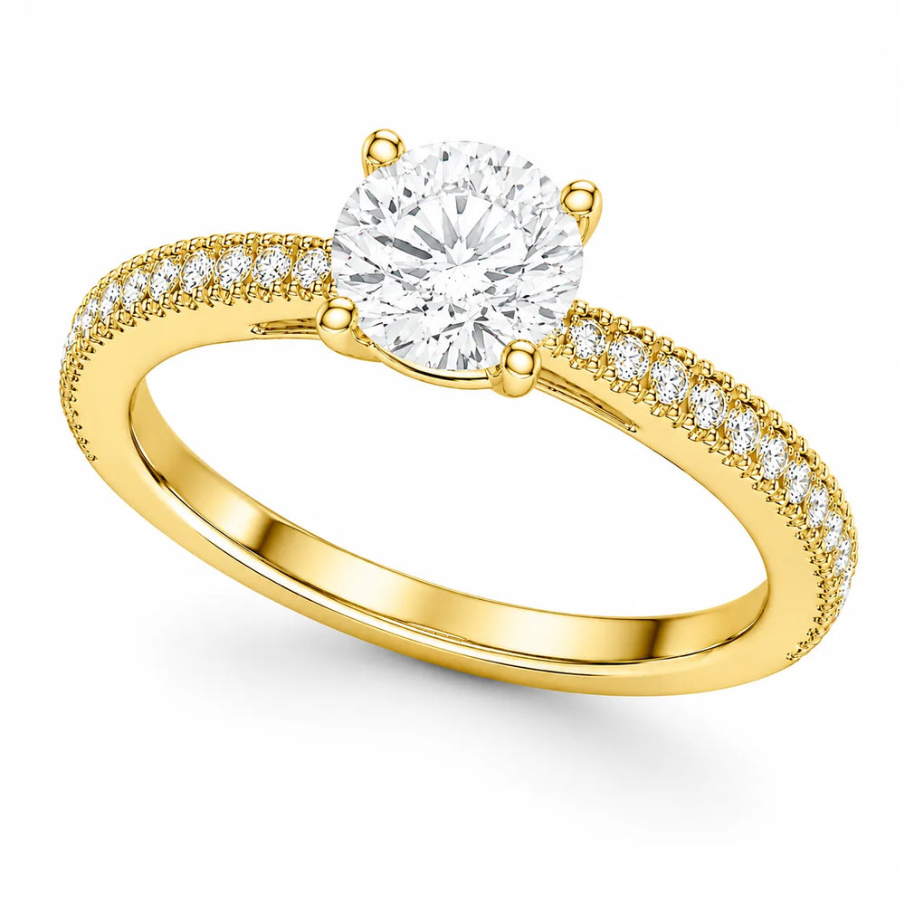 Luminous Promise Ring with Round Elegance