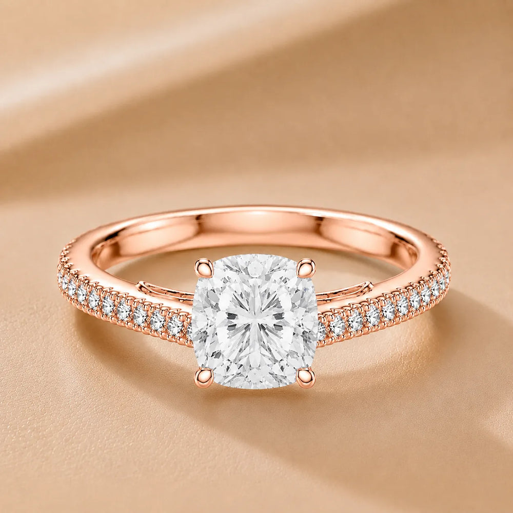 Luminous Promise Ring with Round Elegance