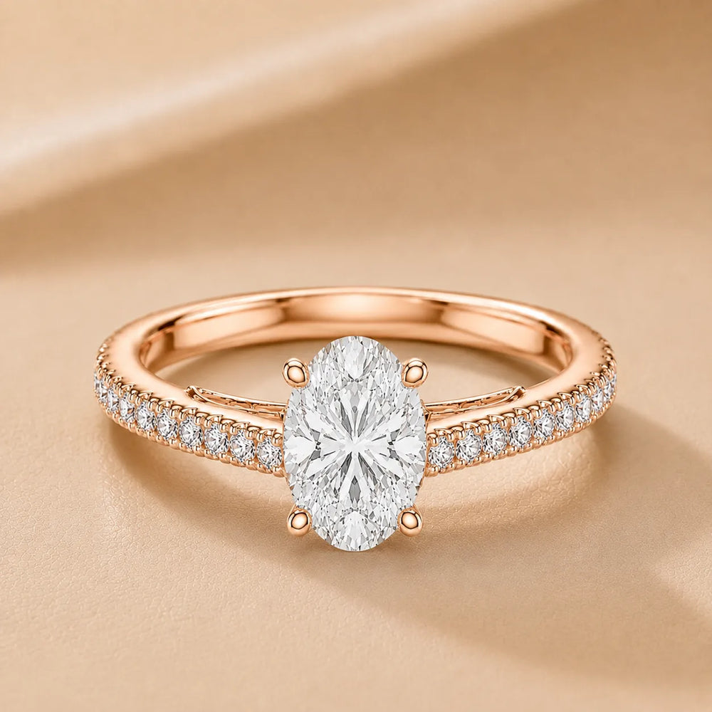 Luminous Promise Ring with Round Elegance
