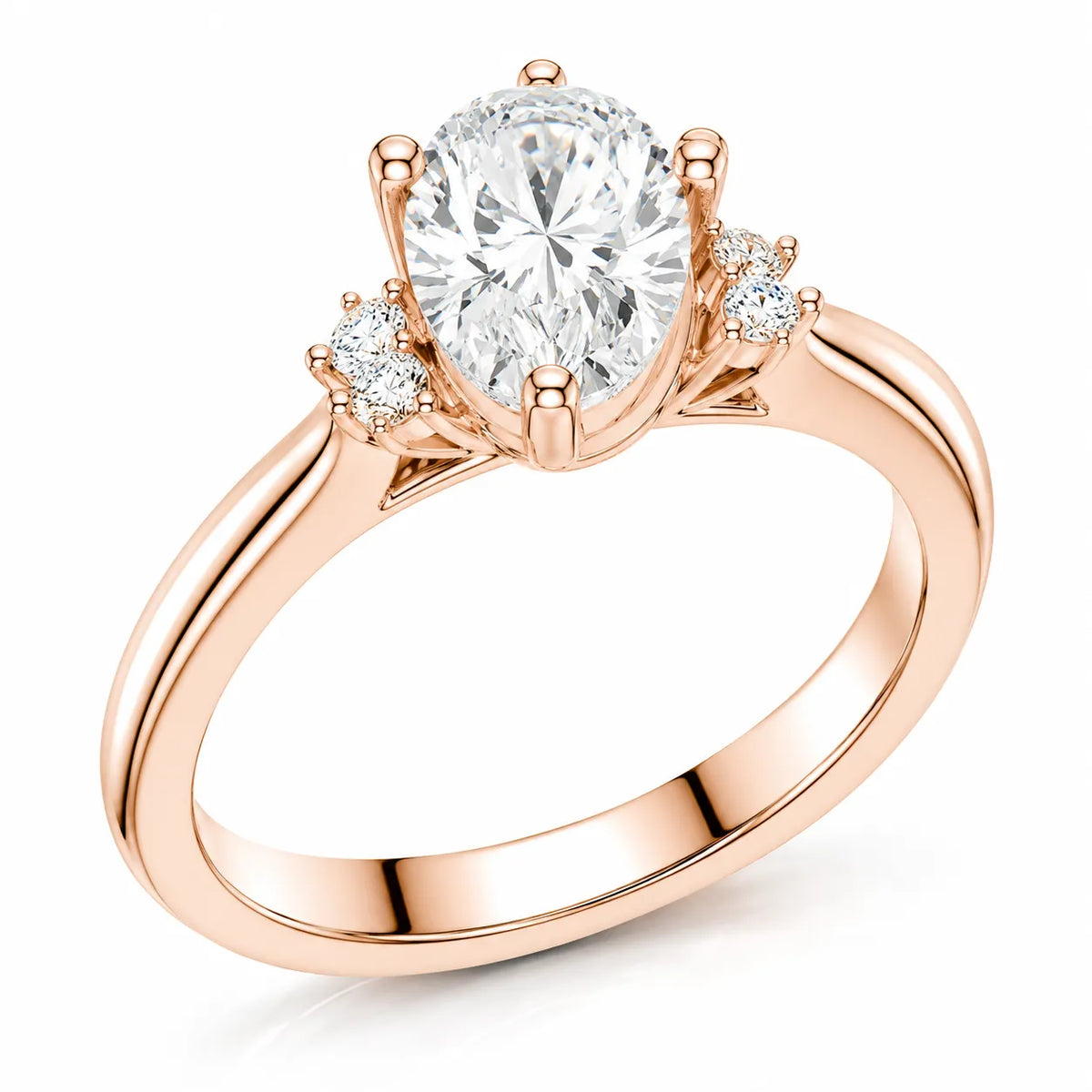 Luxury Cut Diamond Ring with Diamond Halo Accents