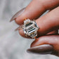 Three Stone 5 Ct Emerald Cut Lab Grown Diamond Engagement Ring