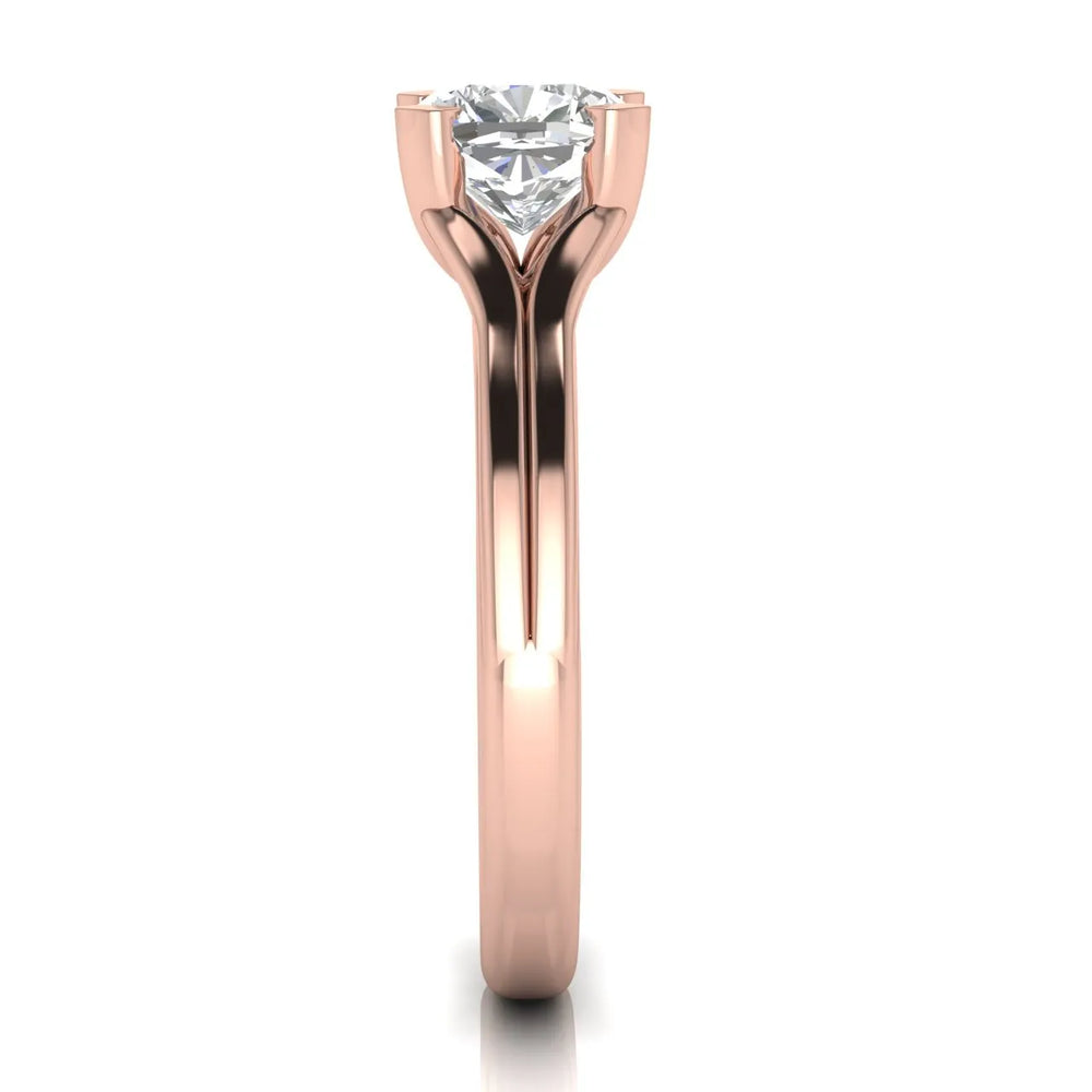Elegant Solitaire Ring Set with Matching