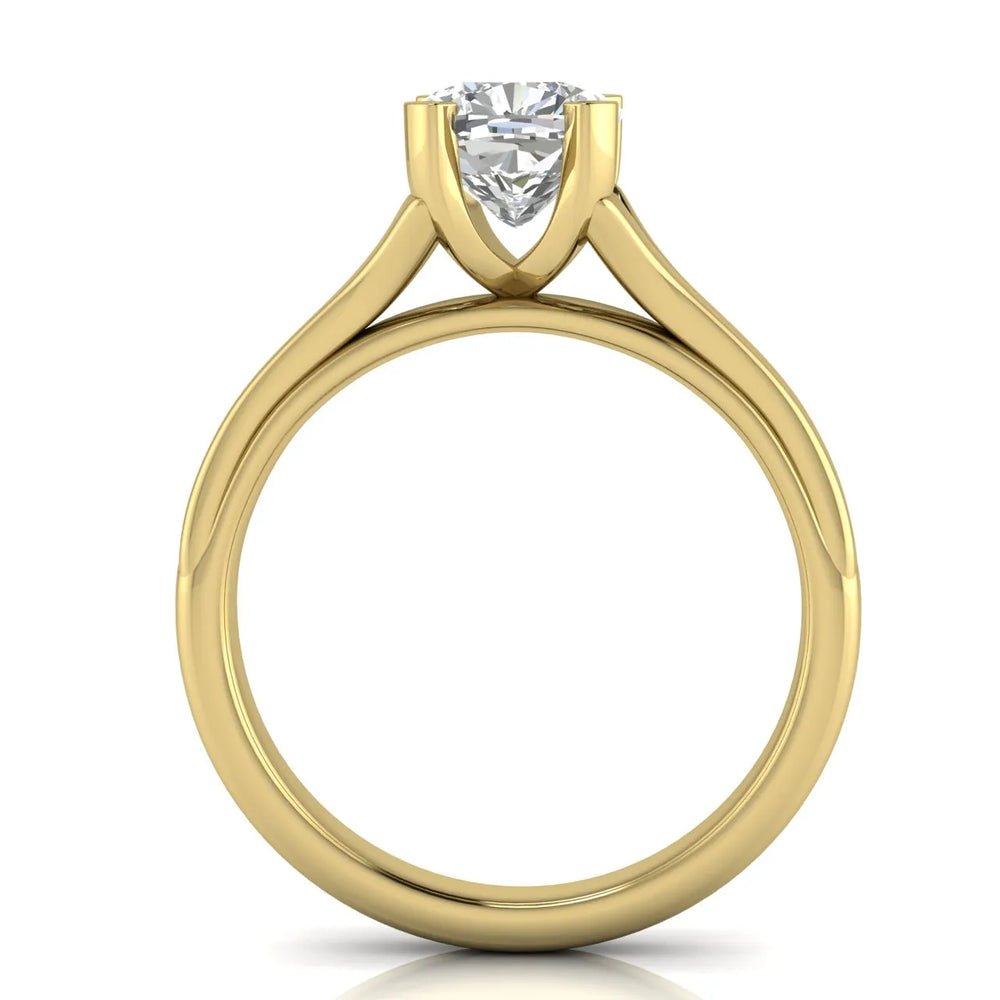 Elegant Solitaire Ring Set with Matching