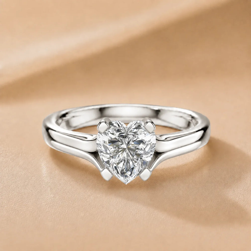 Elegant Solitaire Ring Set with Matching