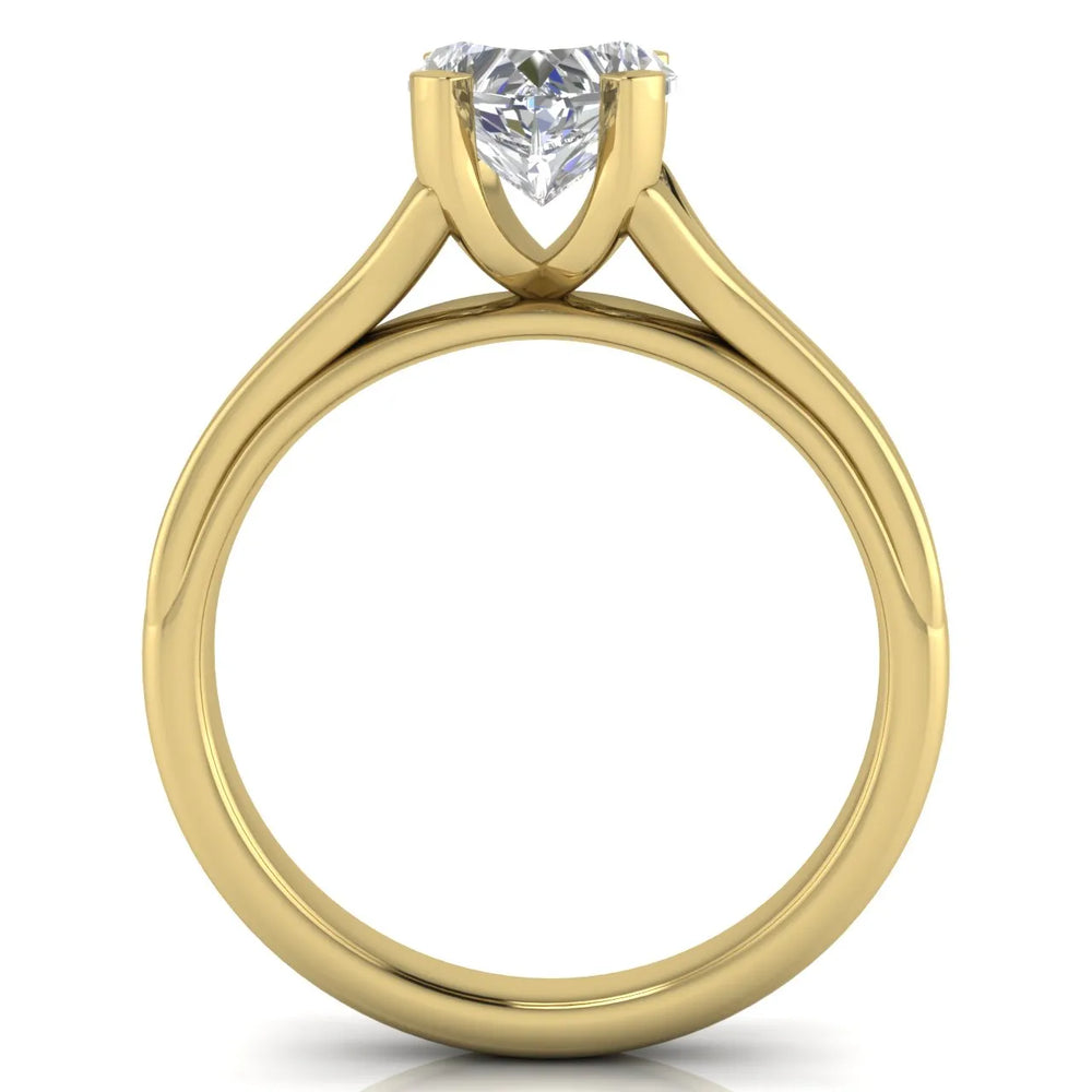 Elegant Solitaire Ring Set with Matching