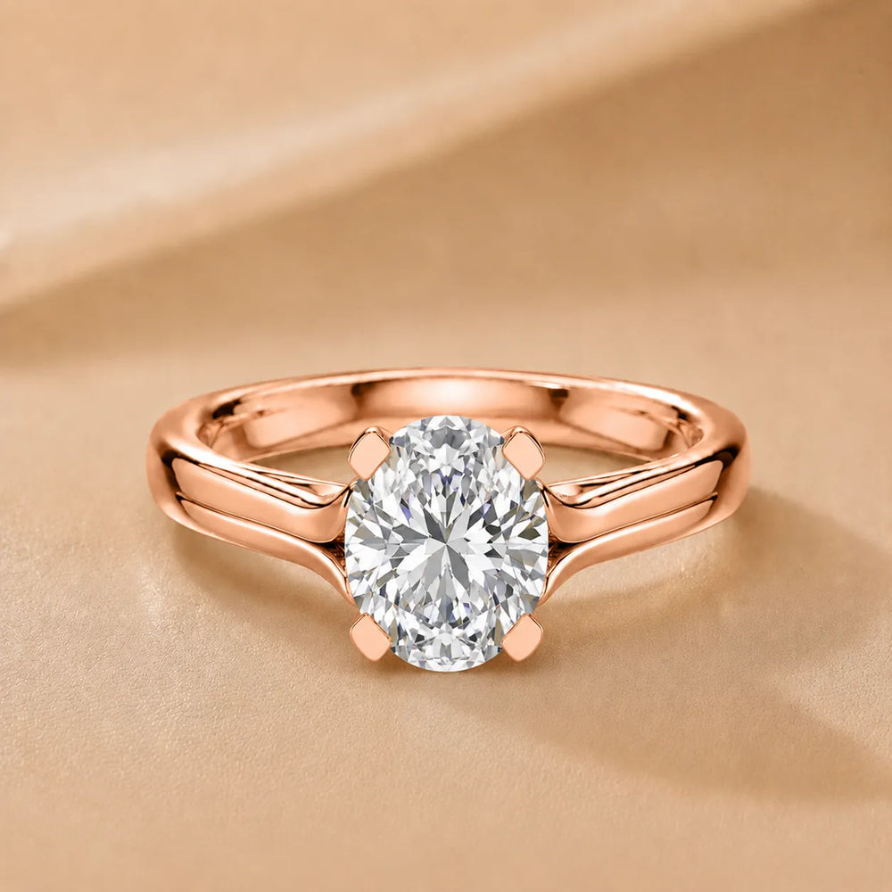 Elegant Solitaire Ring Set with Matching