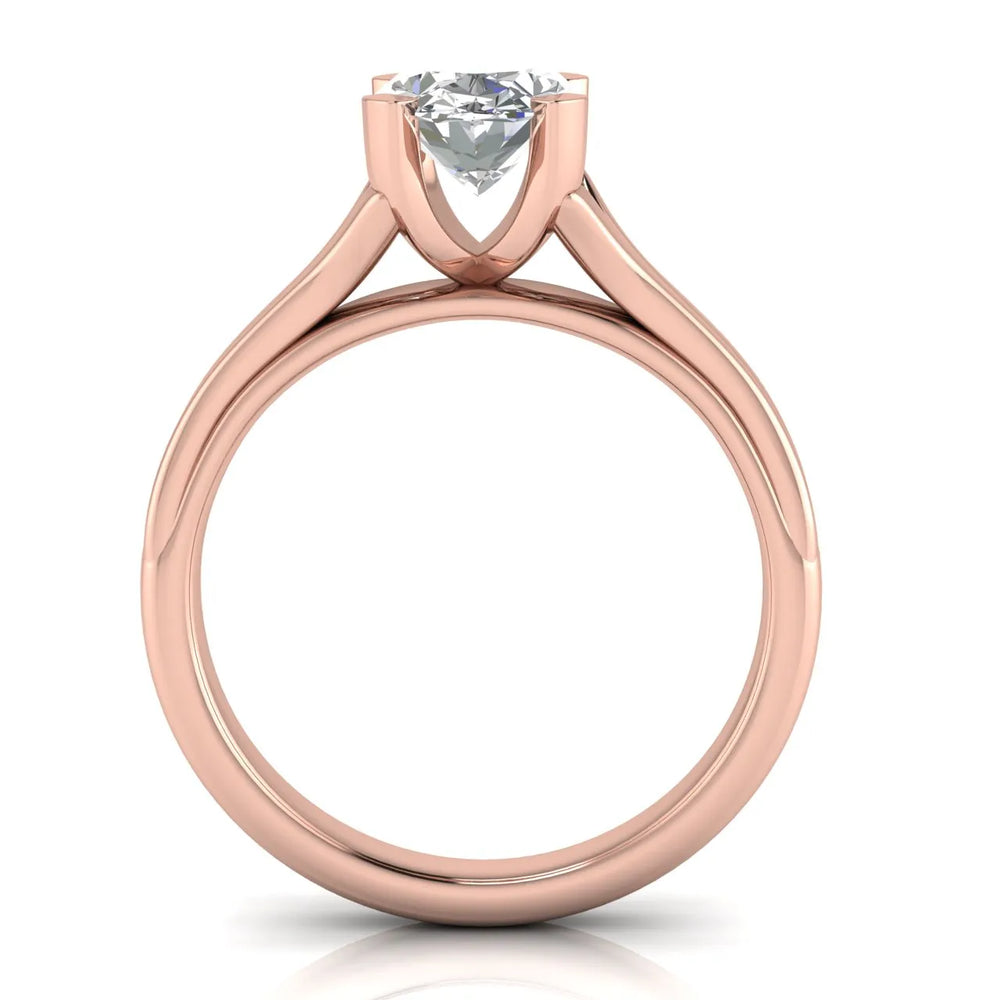Elegant Solitaire Ring Set with Matching