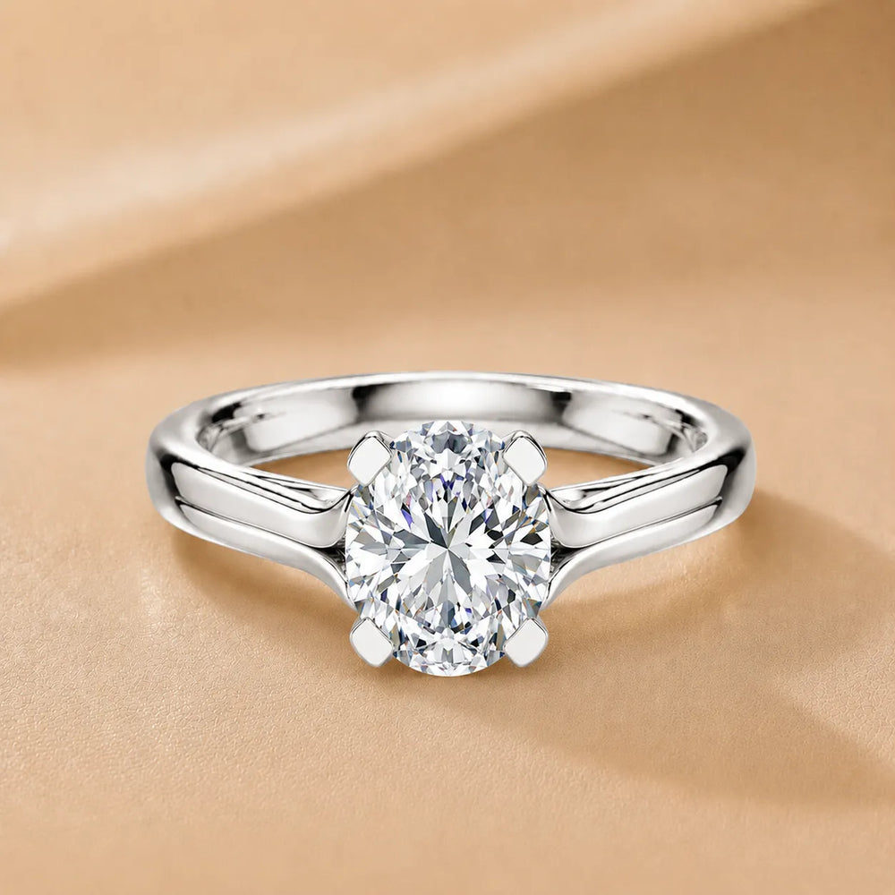 Elegant Solitaire Ring Set with Matching