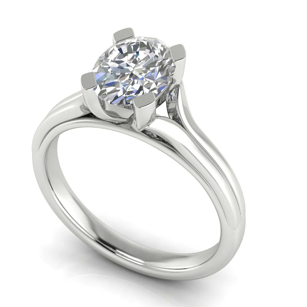Elegant Solitaire Ring Set with Matching