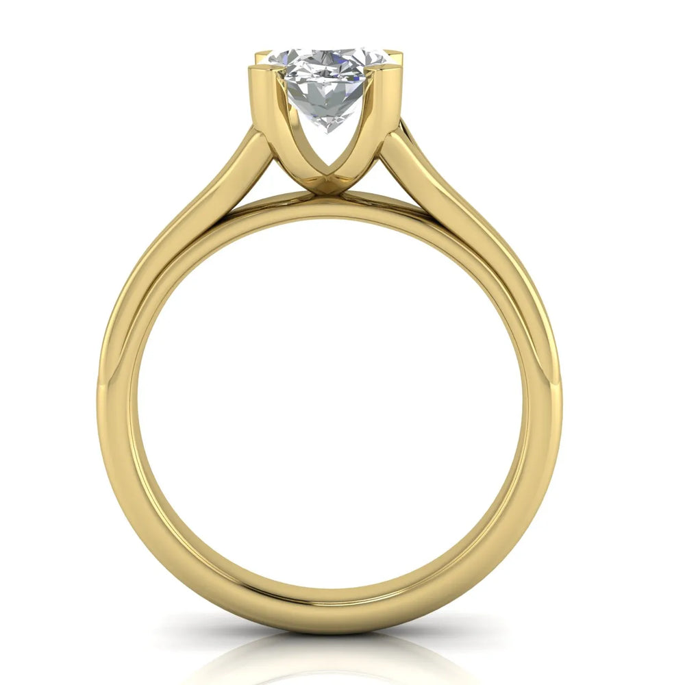 Elegant Solitaire Ring Set with Matching