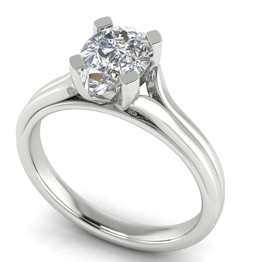 Elegant Solitaire Ring Set with Matching