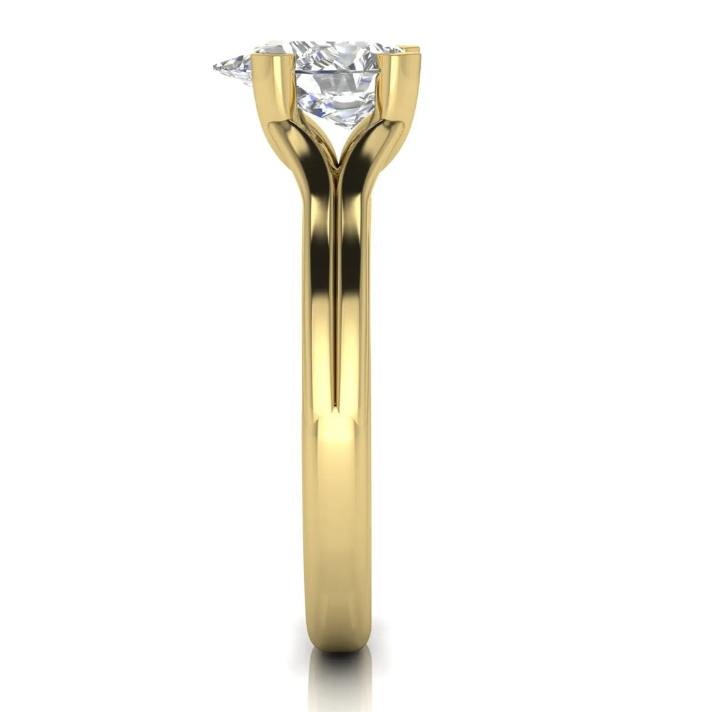 Elegant Solitaire Ring Set with Matching