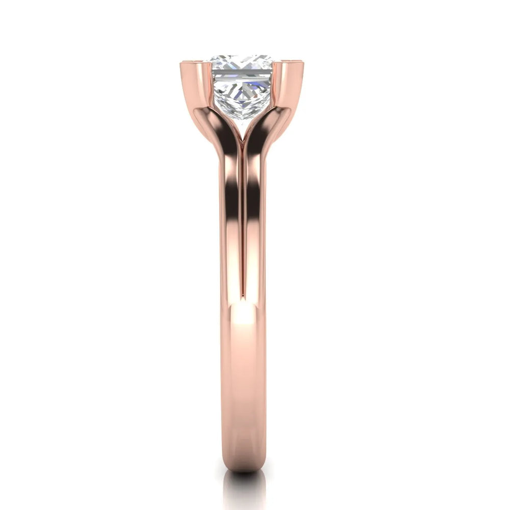 Elegant Solitaire Ring Set with Matching
