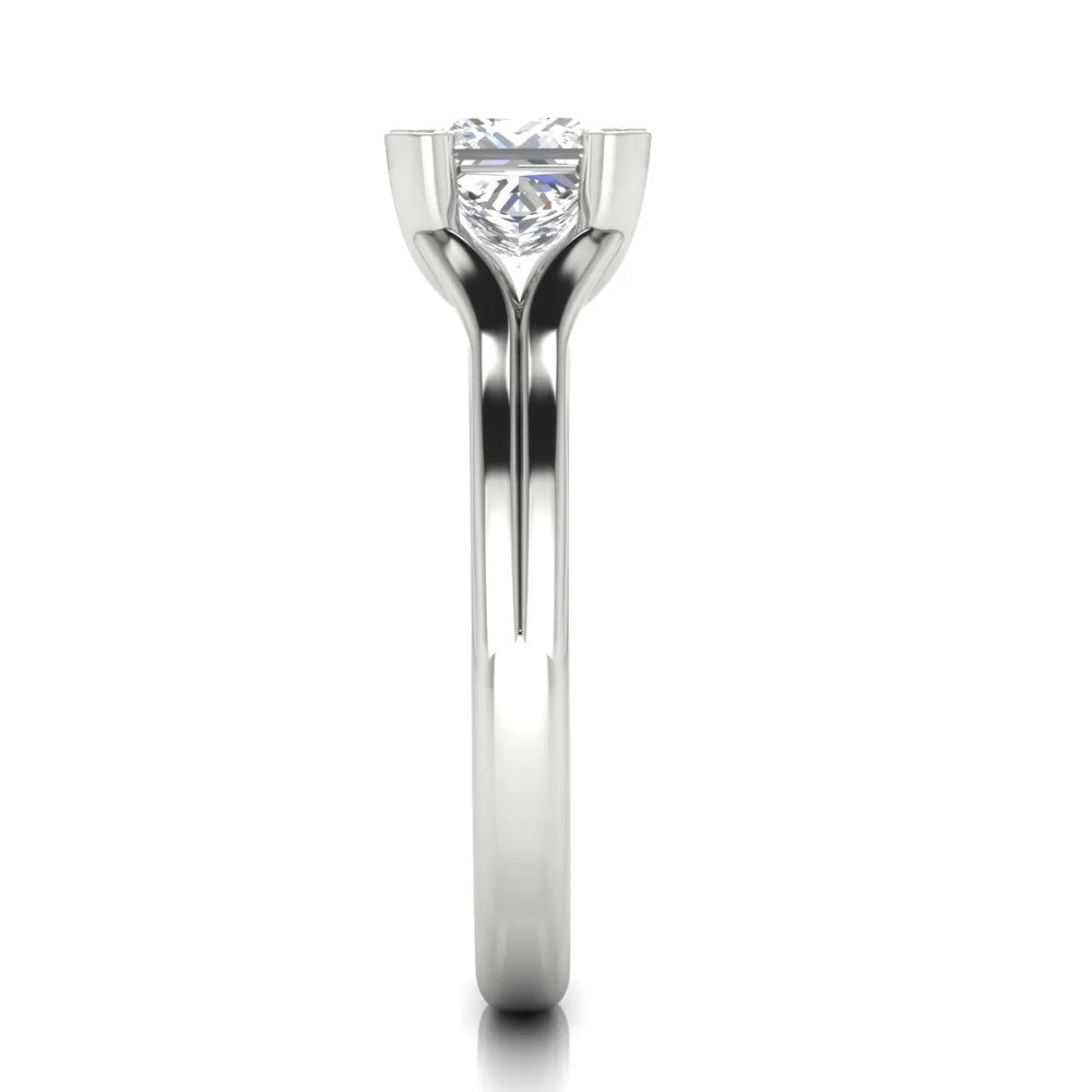 Elegant Solitaire Ring Set with Matching