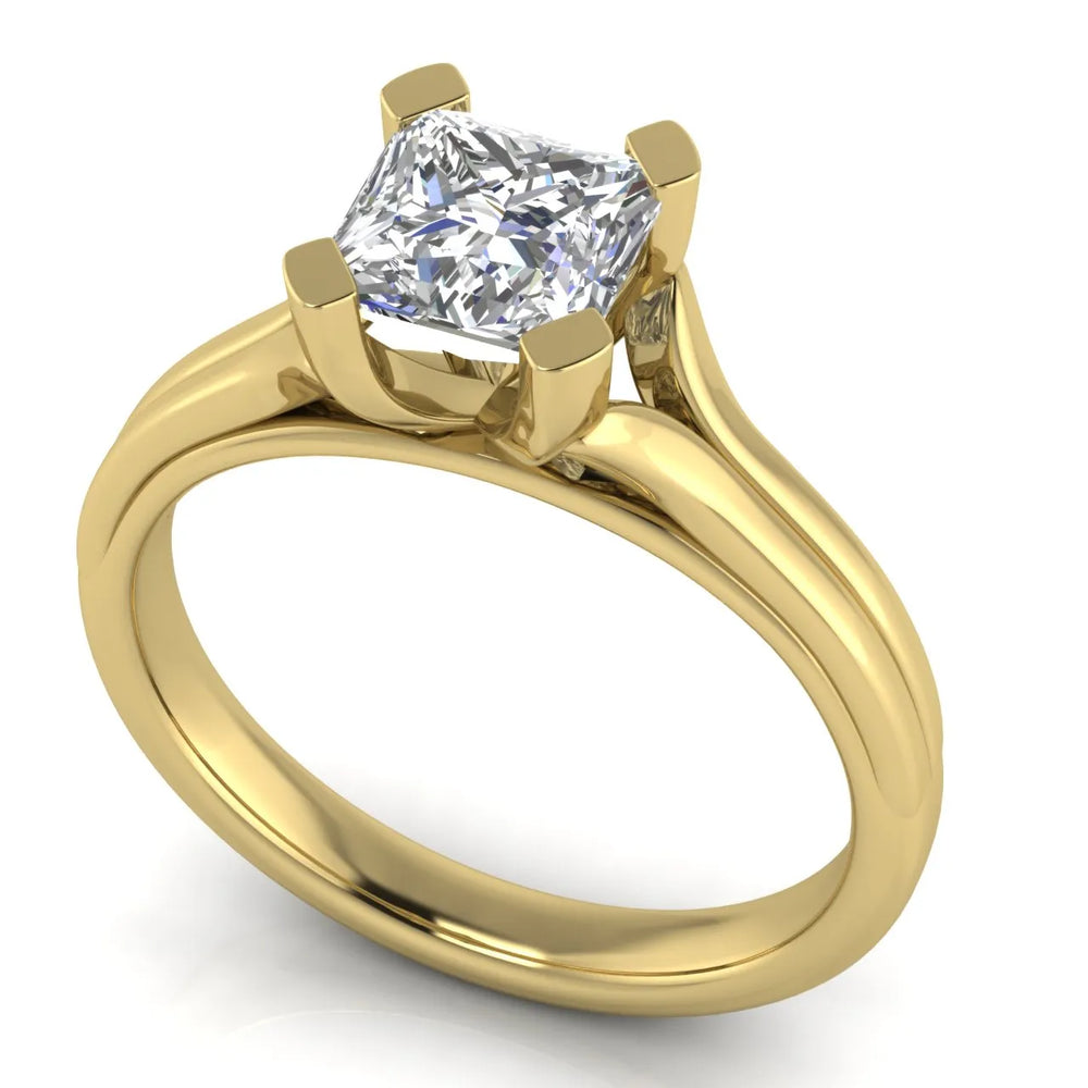 Elegant Solitaire Ring Set with Matching