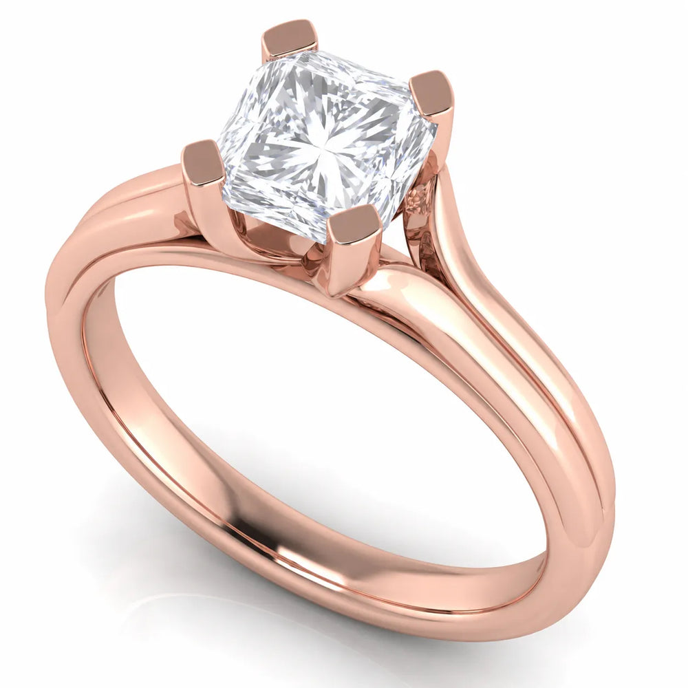 Elegant Solitaire Ring Set with Matching