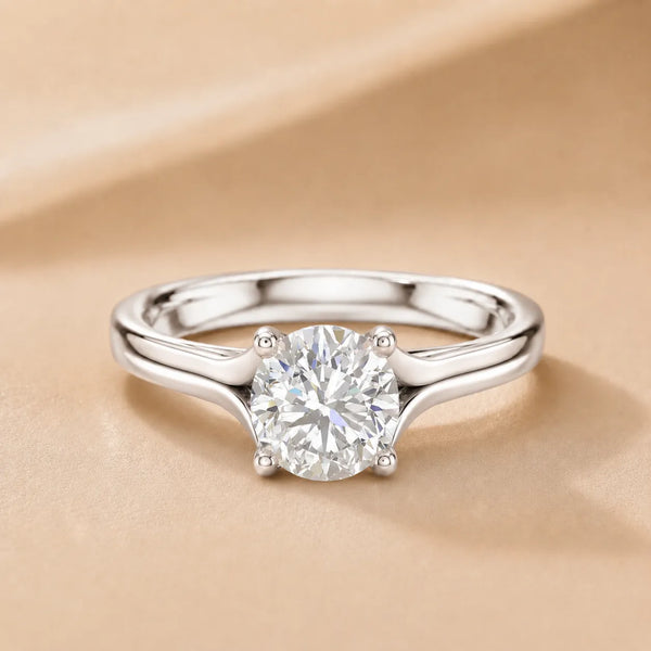Elegant Solitaire Ring Set with Matching