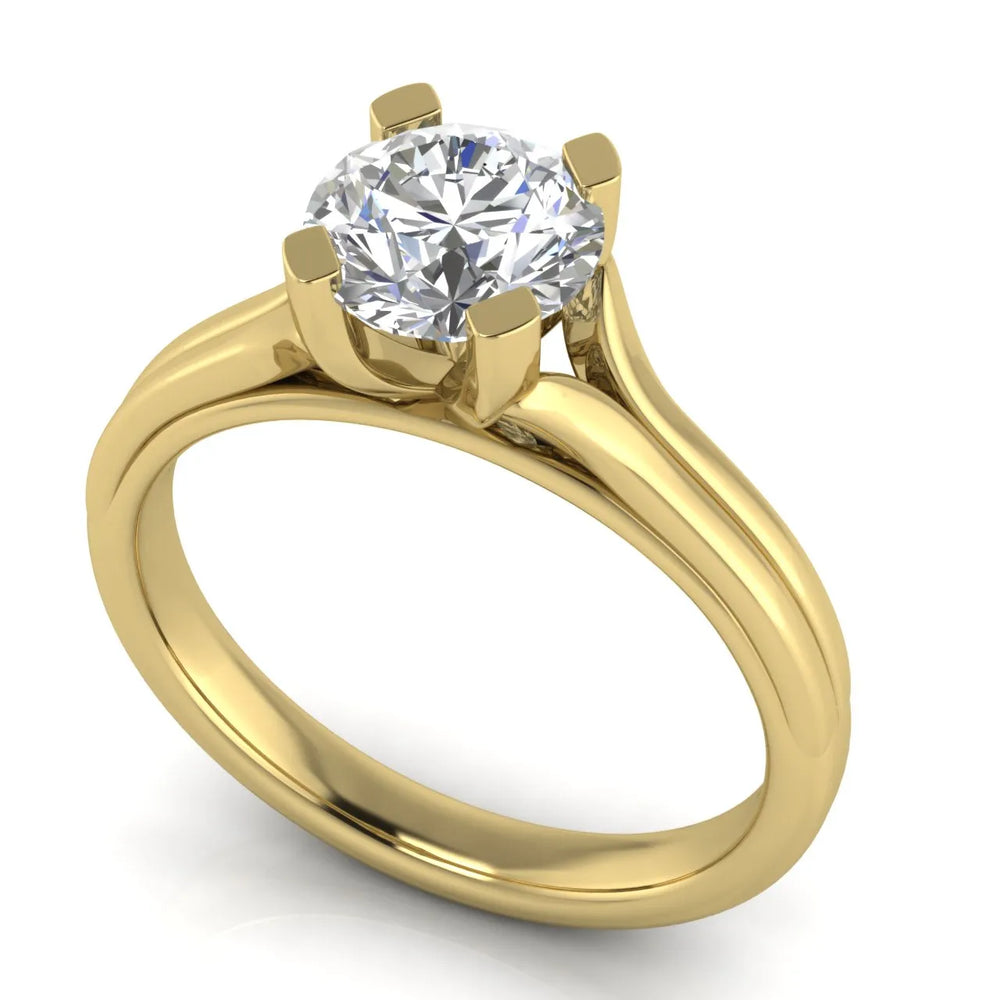 Elegant Solitaire Ring Set with Matching