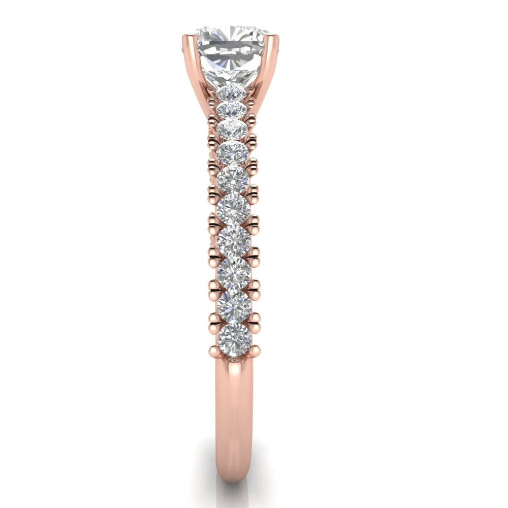 Milgrain Accent Engagement Ring
