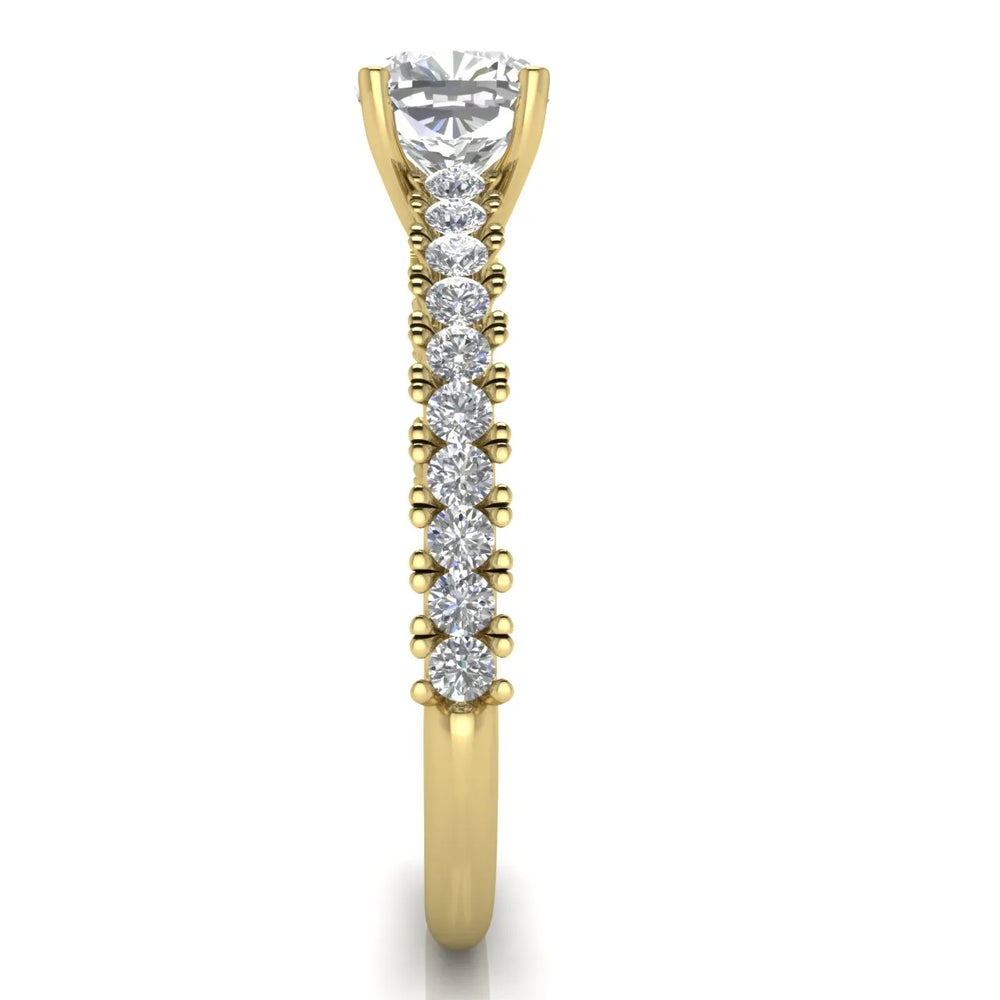 Milgrain Accent Engagement Ring
