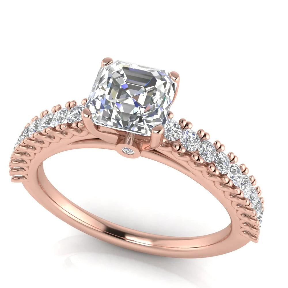 Milgrain Accent Engagement Ring