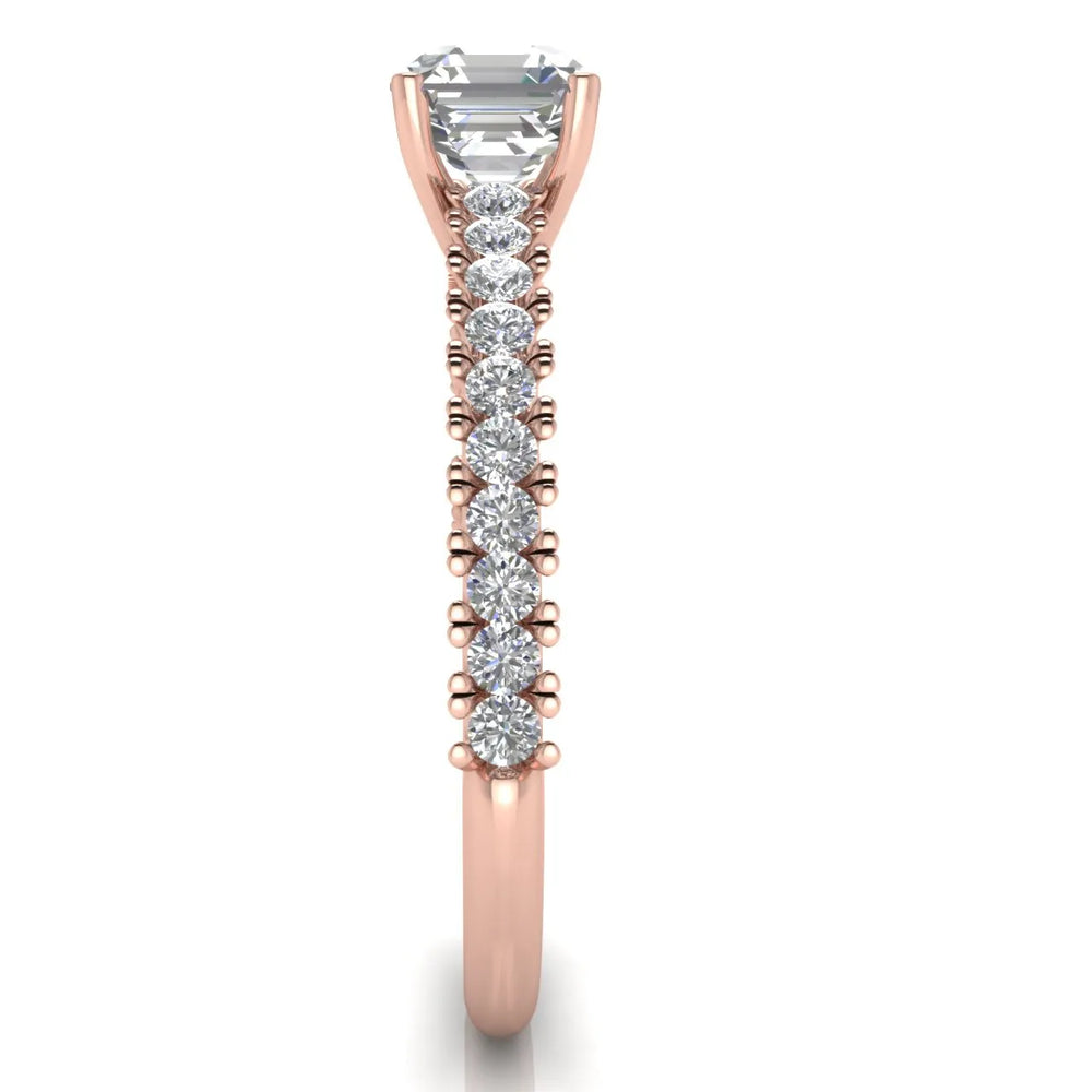 Milgrain Accent Engagement Ring