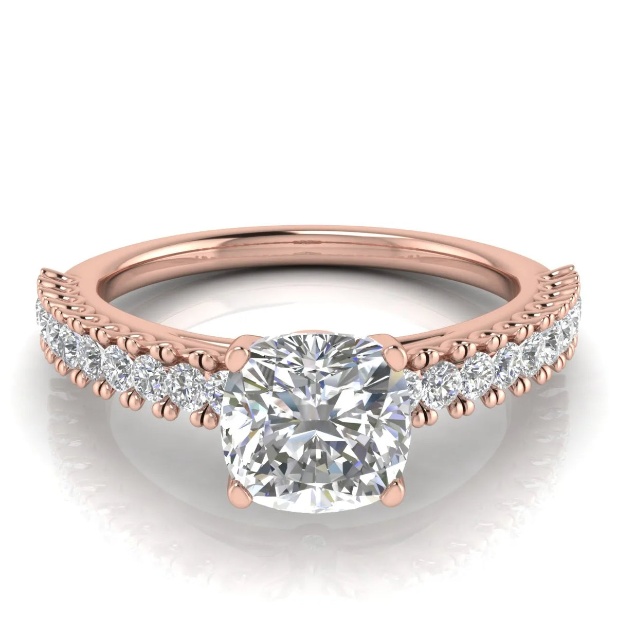 Milgrain Accent Engagement Ring