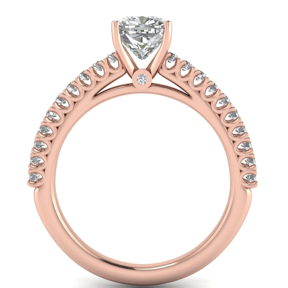 Milgrain Accent Engagement Ring
