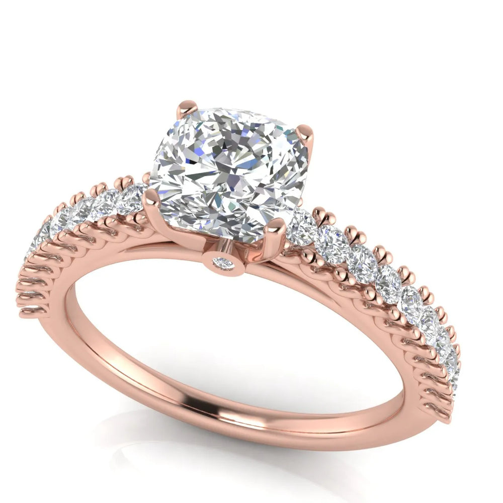 Milgrain Accent Engagement Ring