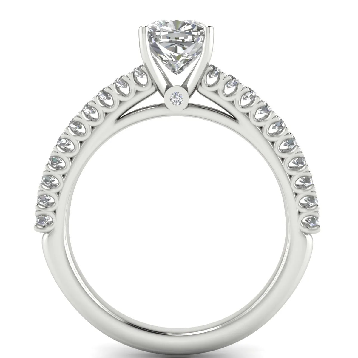 Milgrain Accent Engagement Ring