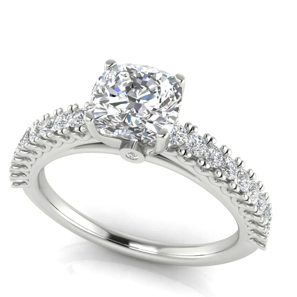 Milgrain Accent Engagement Ring