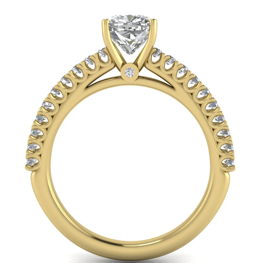 Milgrain Accent Engagement Ring