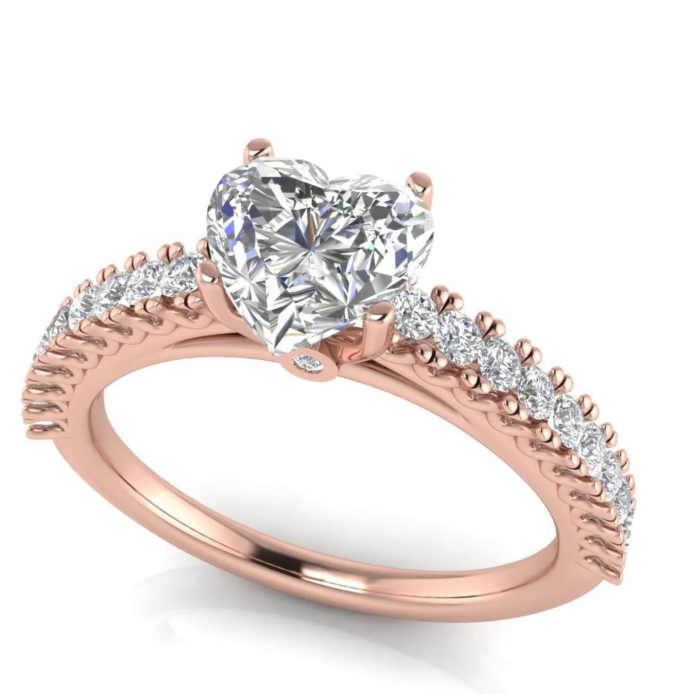 Milgrain Accent Engagement Ring