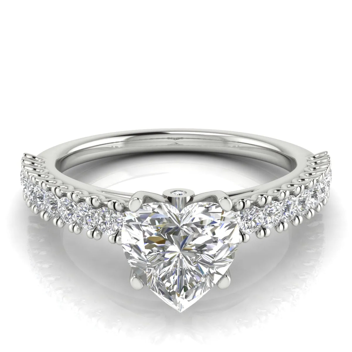 Milgrain Accent Engagement Ring