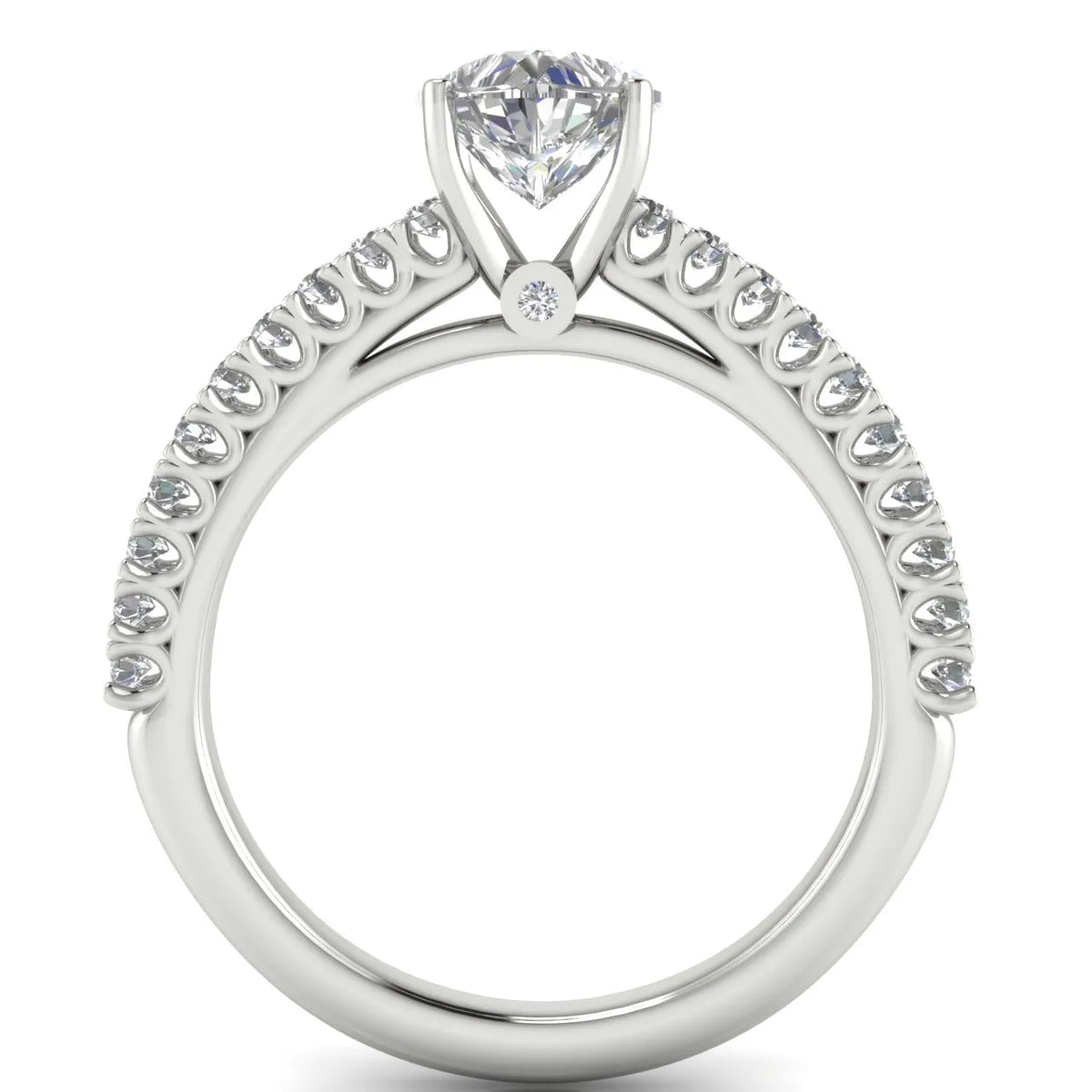 Milgrain Accent Engagement Ring