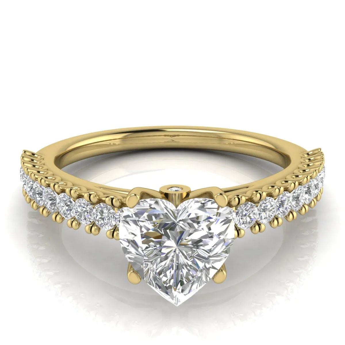 Milgrain Accent Engagement Ring