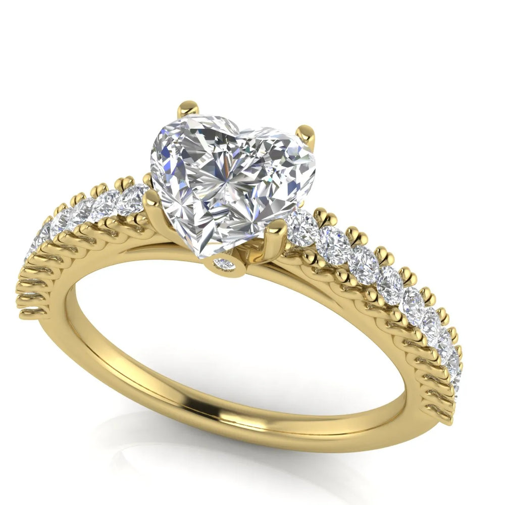 Milgrain Accent Engagement Ring