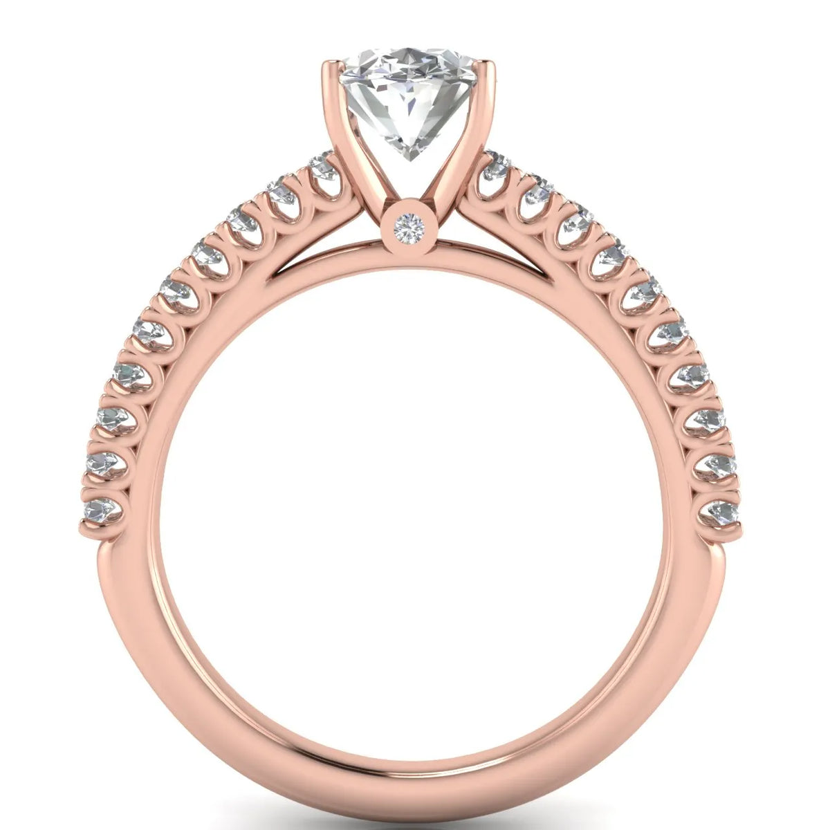 Milgrain Accent Engagement Ring