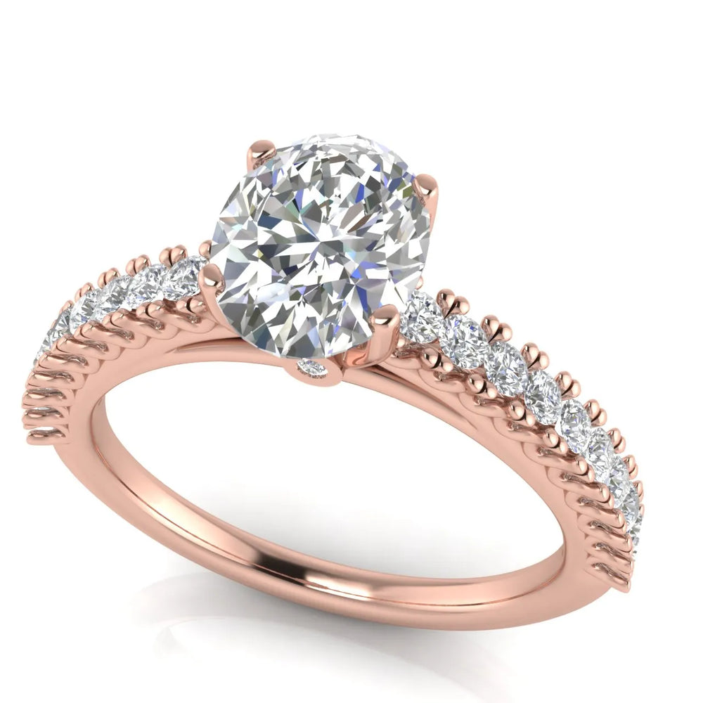 Milgrain Accent Engagement Ring