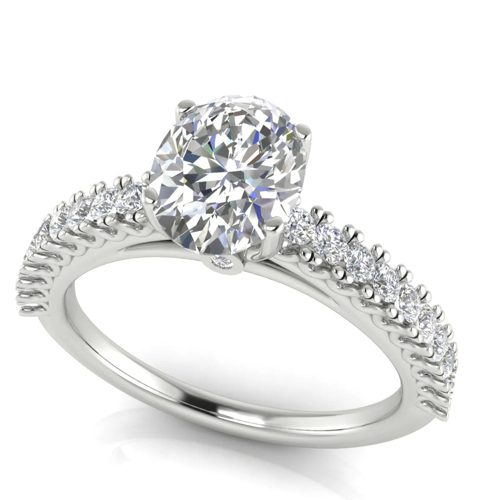 Milgrain Accent Engagement Ring