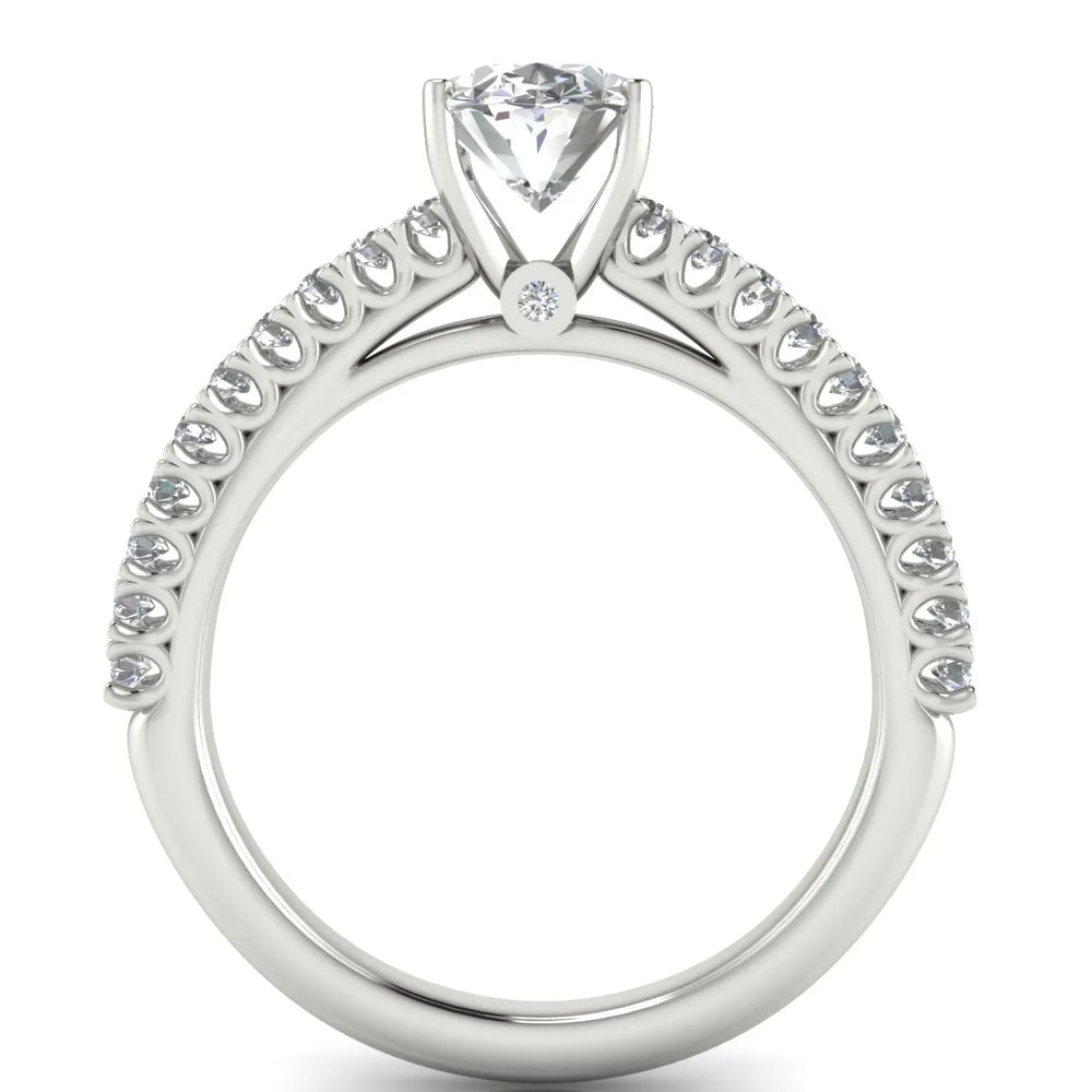 Milgrain Accent Engagement Ring