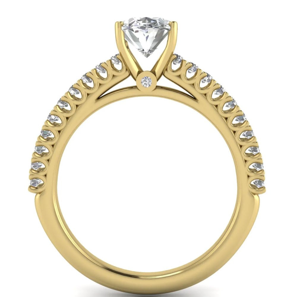 Milgrain Accent Engagement Ring