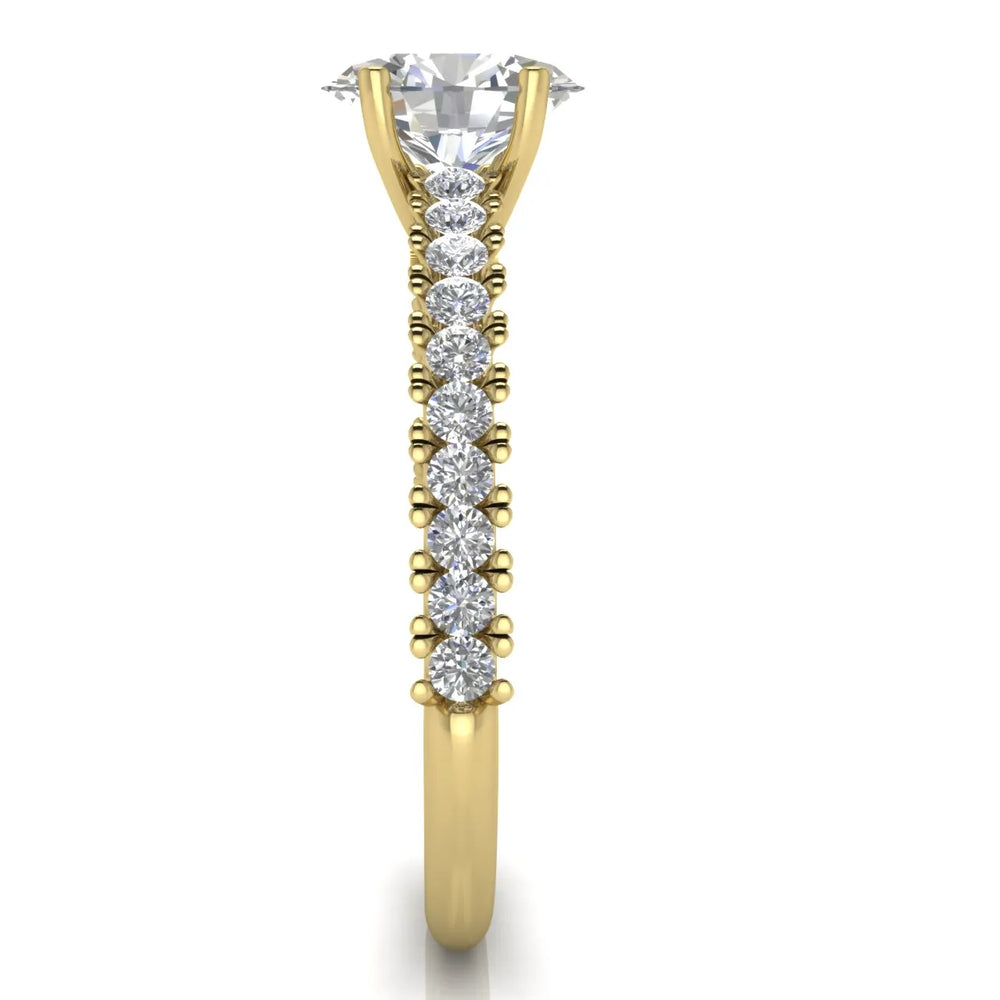 Milgrain Accent Engagement Ring