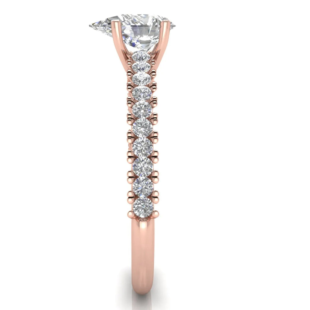 Milgrain Accent Engagement Ring