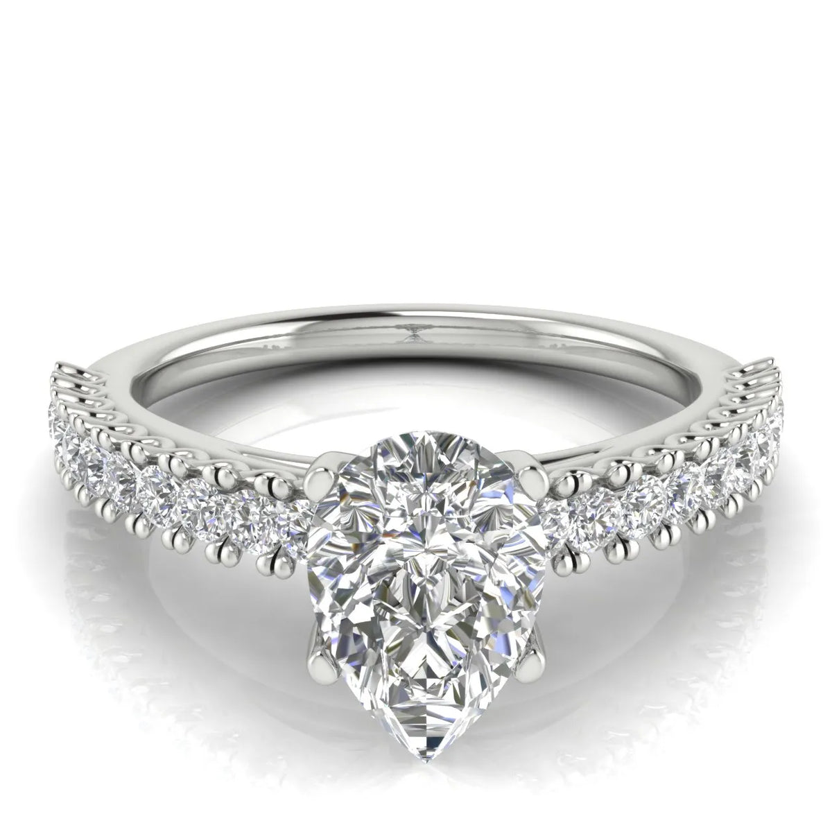 Milgrain Accent Engagement Ring