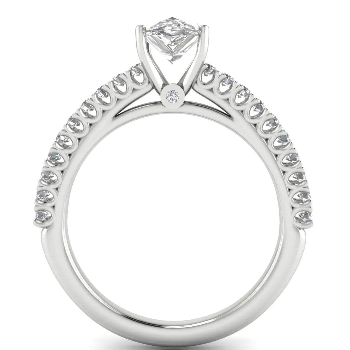 Milgrain Accent Engagement Ring